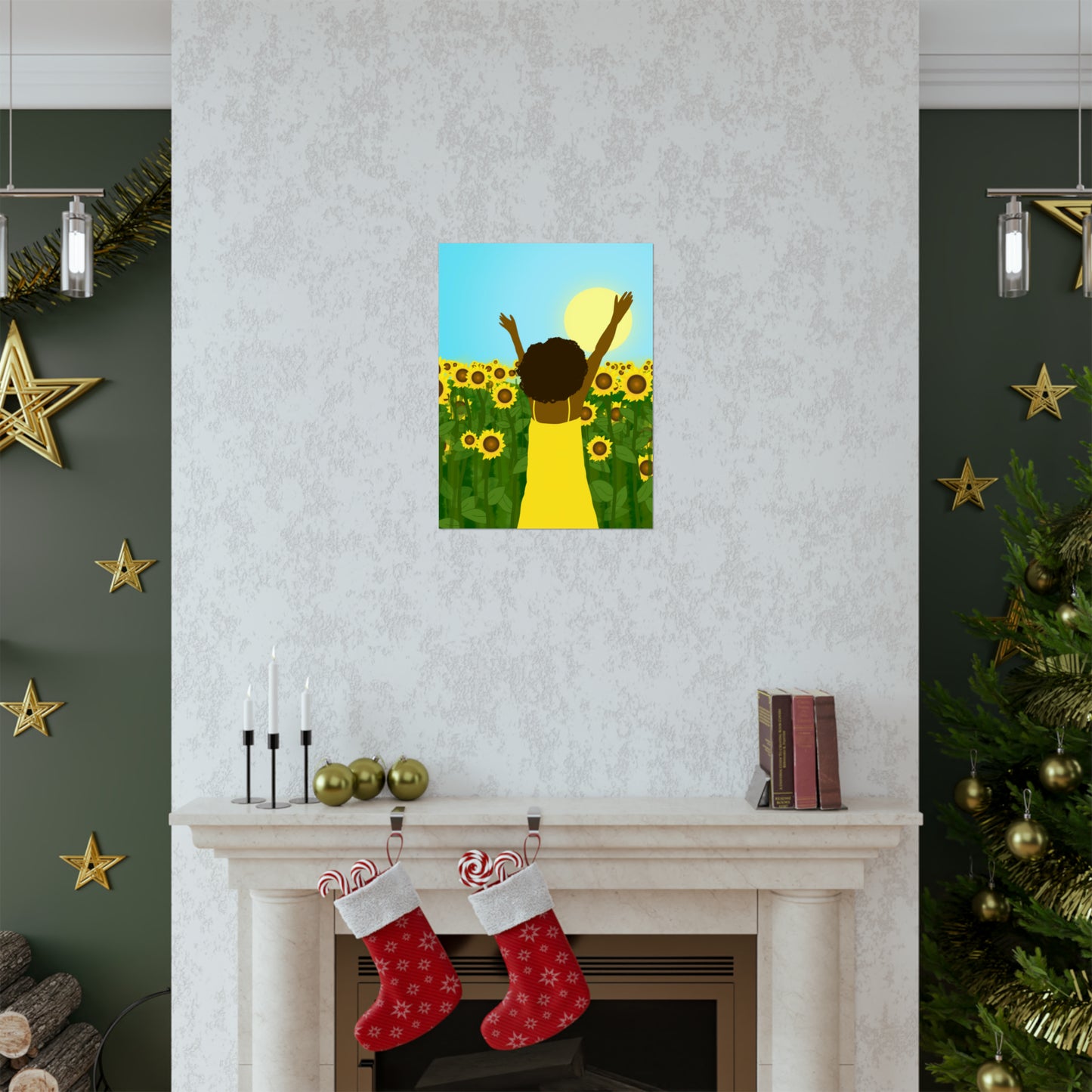 Yellow Celebration Art Print