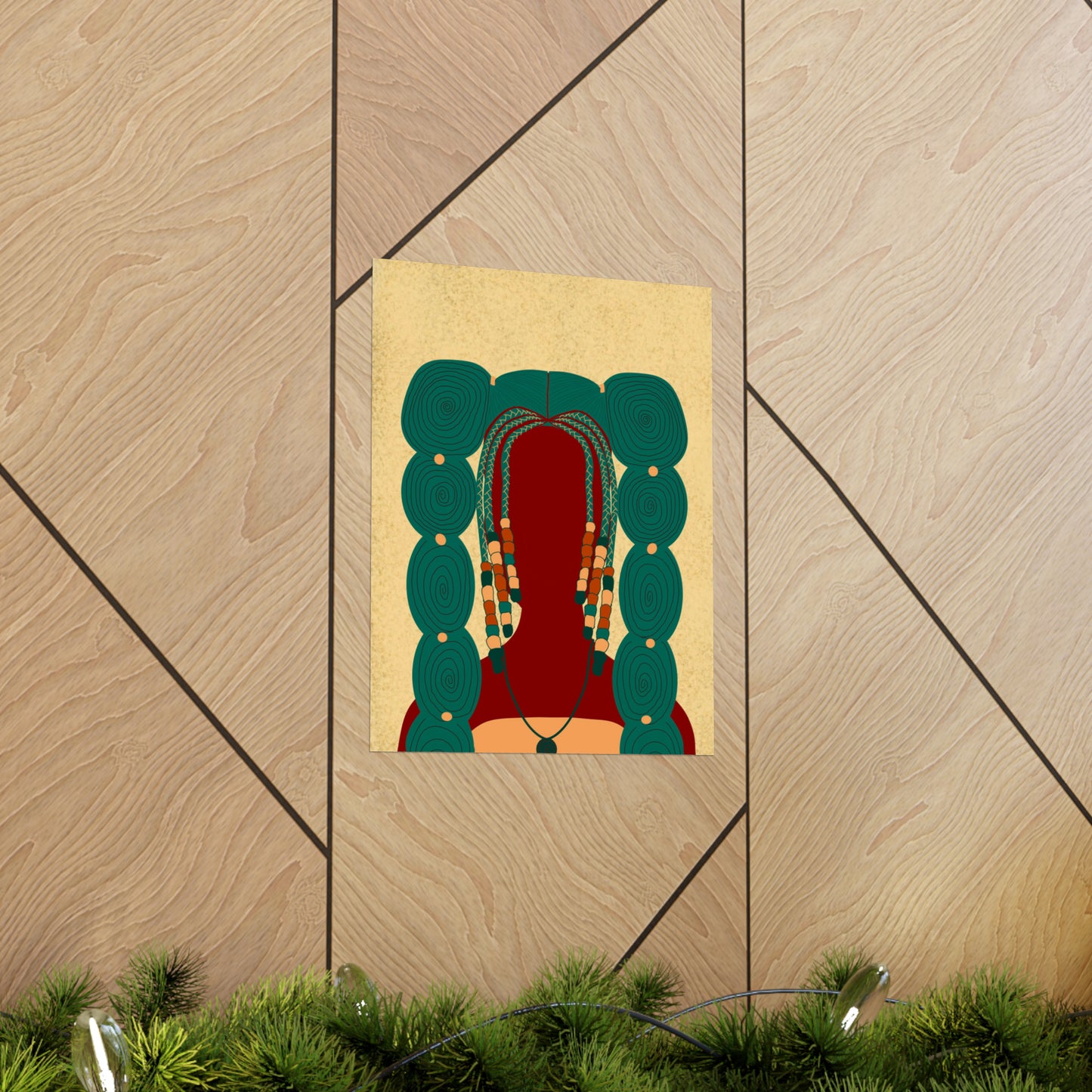 Bubble Pigtails Art Print (Don't Touch My Hair Collection)