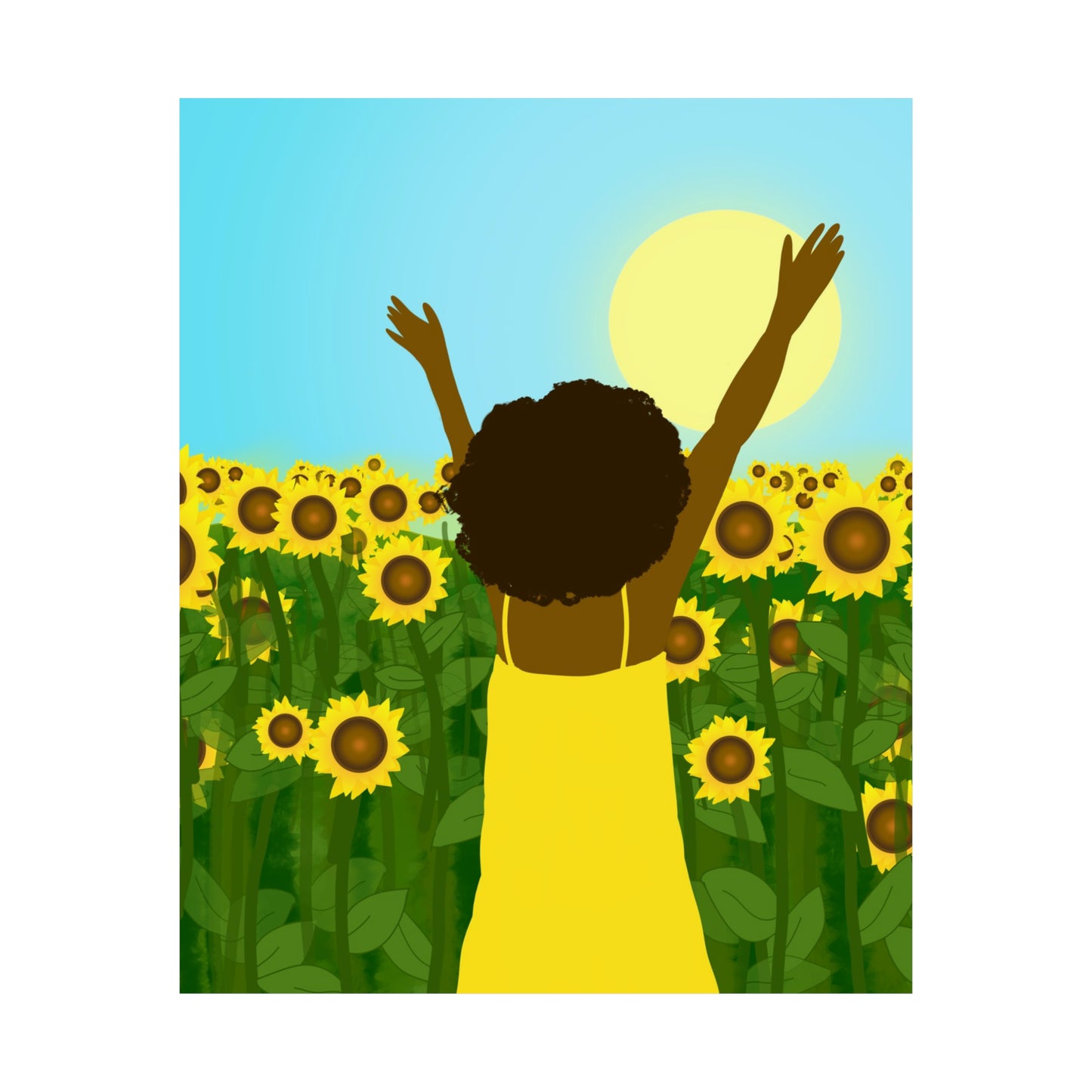 Yellow Celebration Art Print