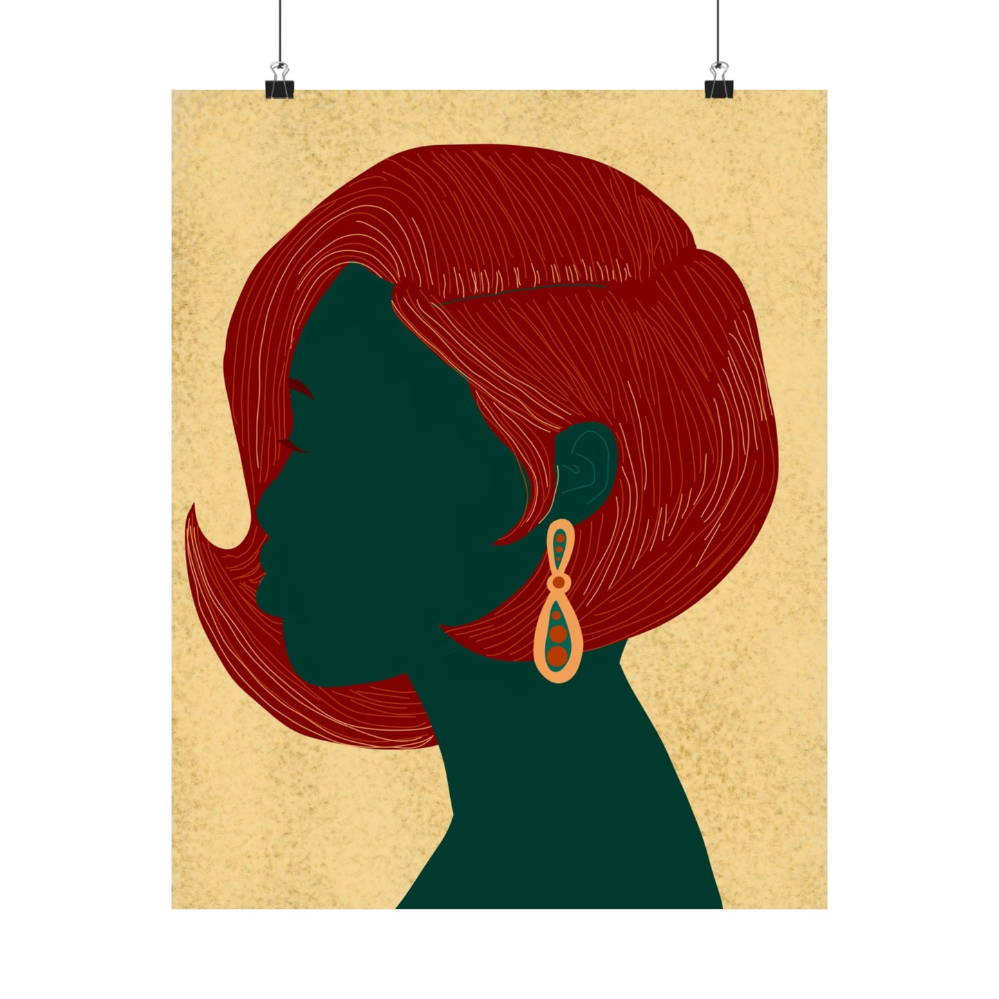 Swoop Bob Art Print (Don't Touch My Hair Collection)
