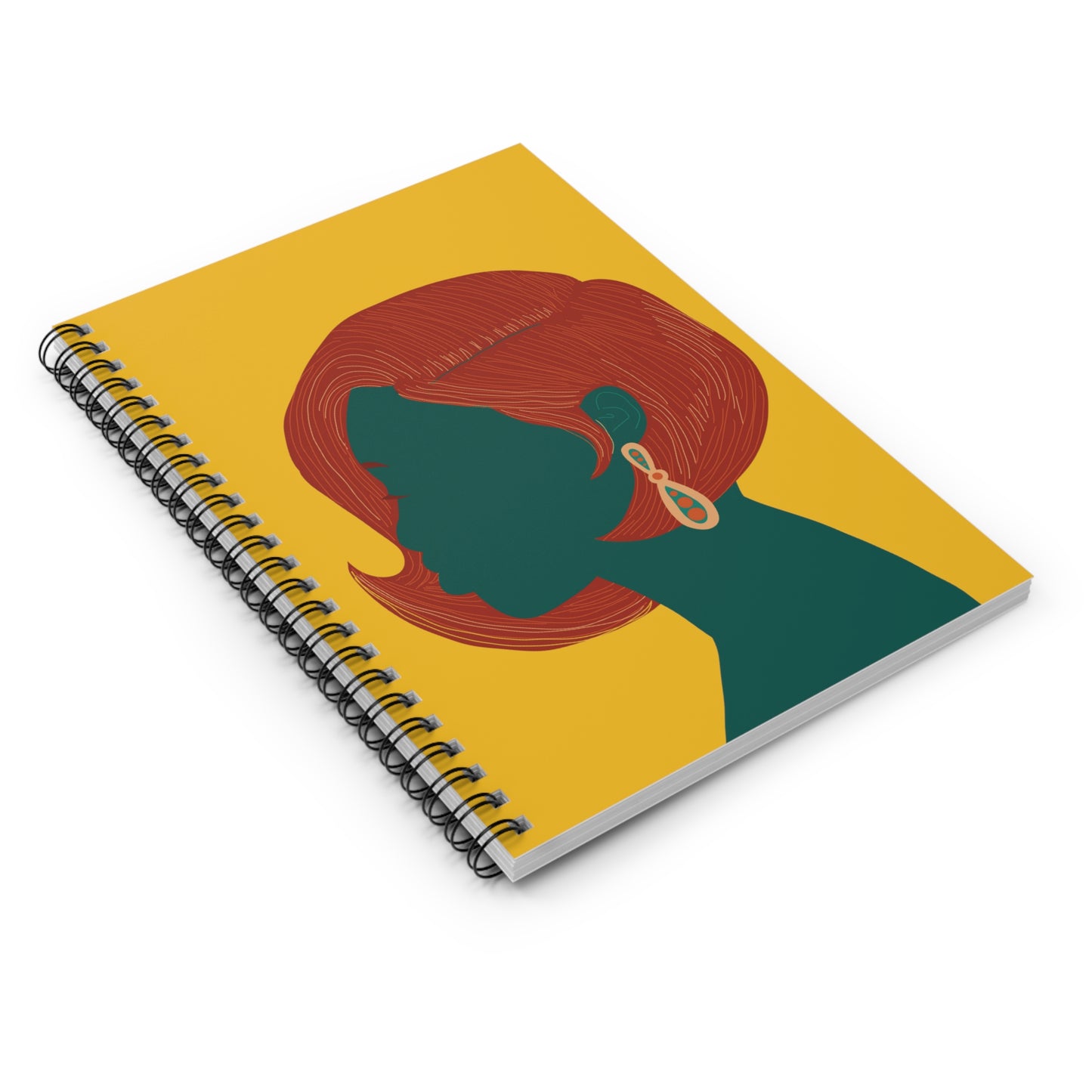 Swoop Bob Spiral Notebook - Ruled Line "Don't Touch My Hair Collection"