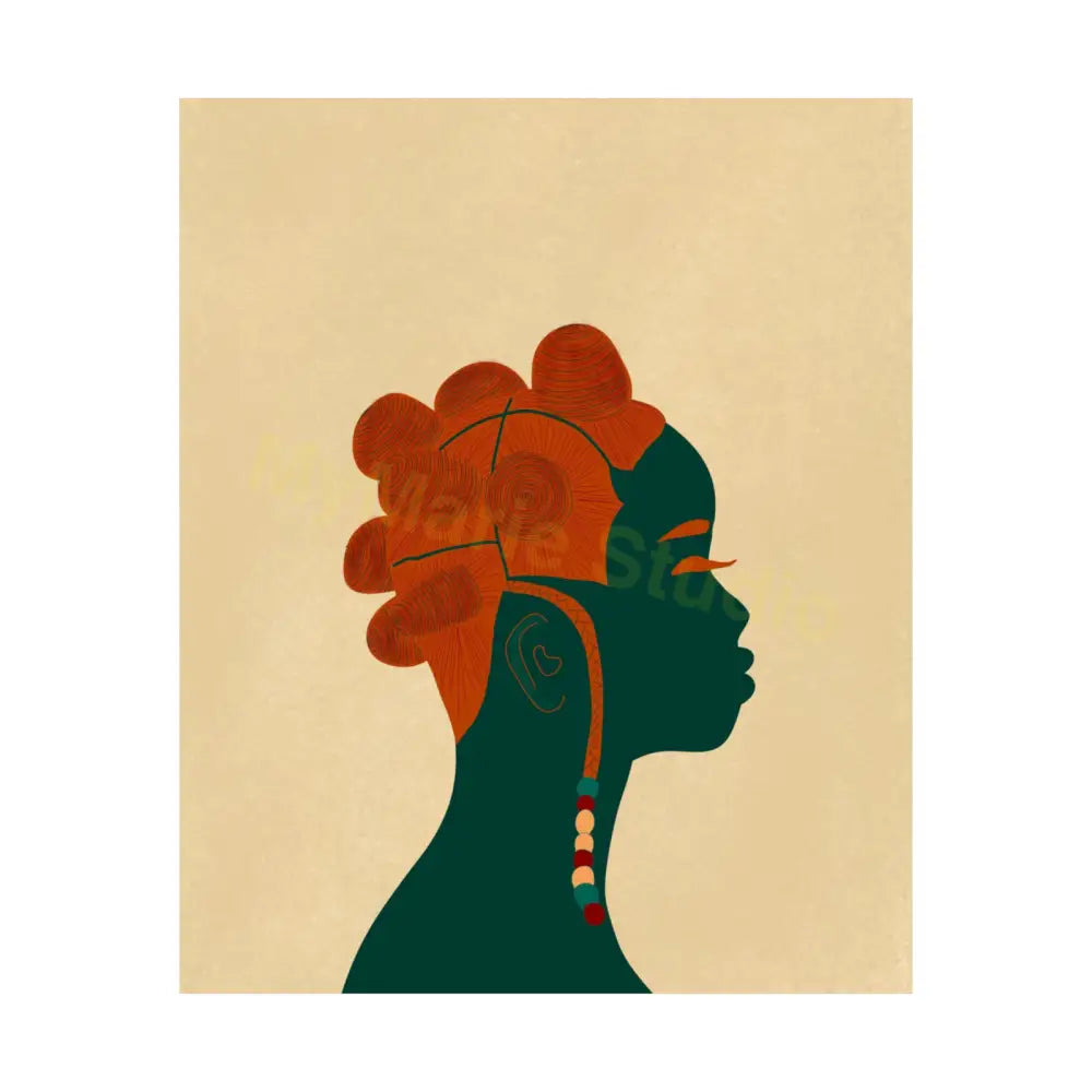 Bantu Knots Art Print (Don’t Touch My Hair Collection) 9’ X 11’ / Matte Poster