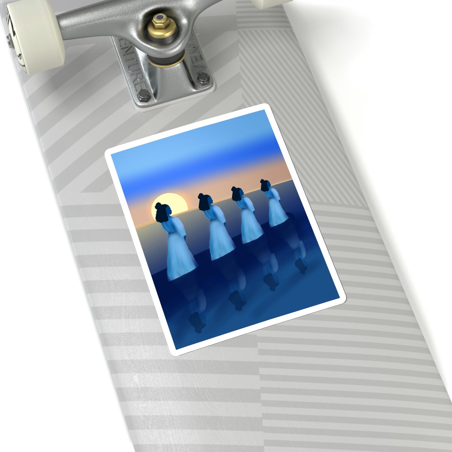Blue Waders Kiss-Cut Sticker