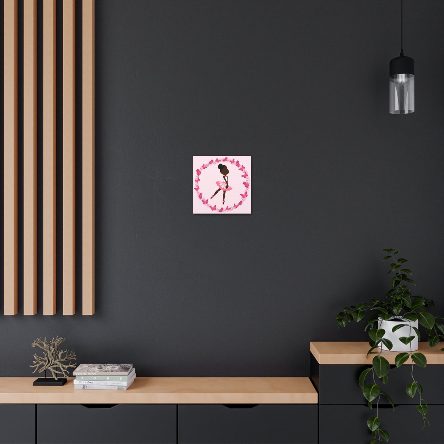 Pink Fairy Ballerina Canvas Art