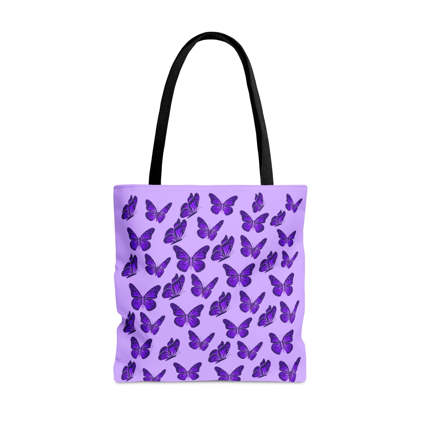 Purple Butterfly Tote Bag