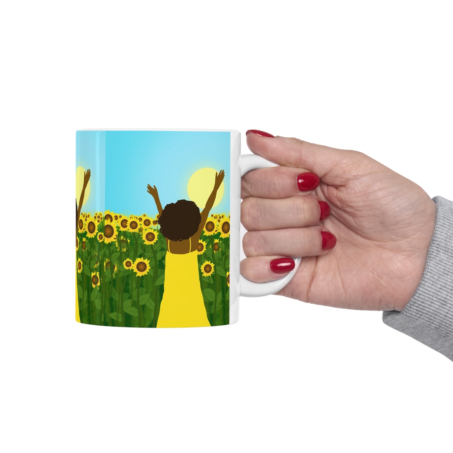 Yellow Sunshine Ceramic Mug (11oz)