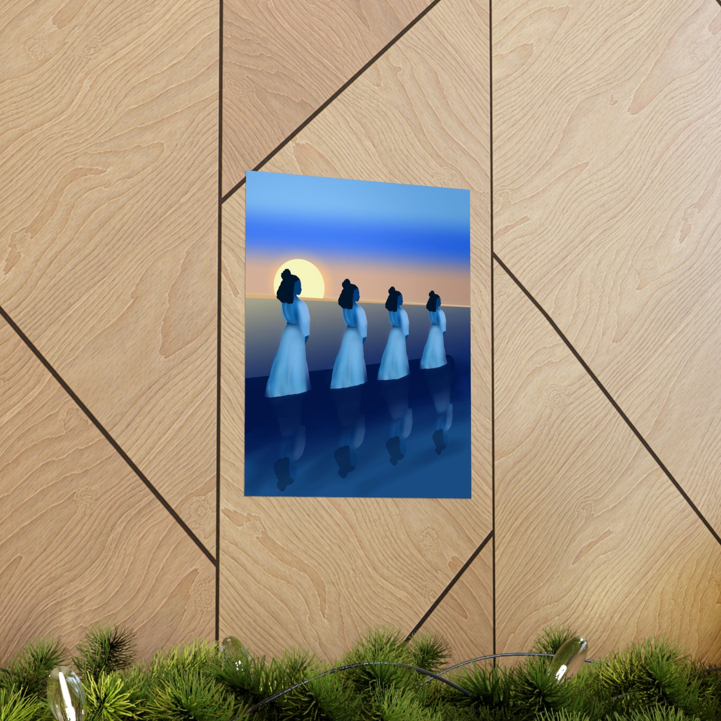 Blue Waders Art Print
