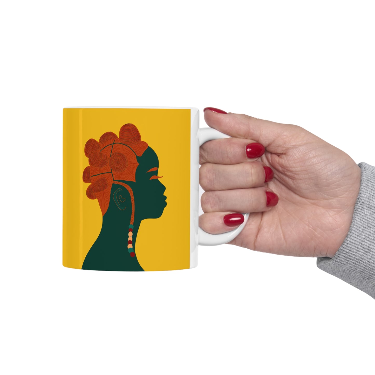 Bantu Knots Ceramic Mug (11oz)