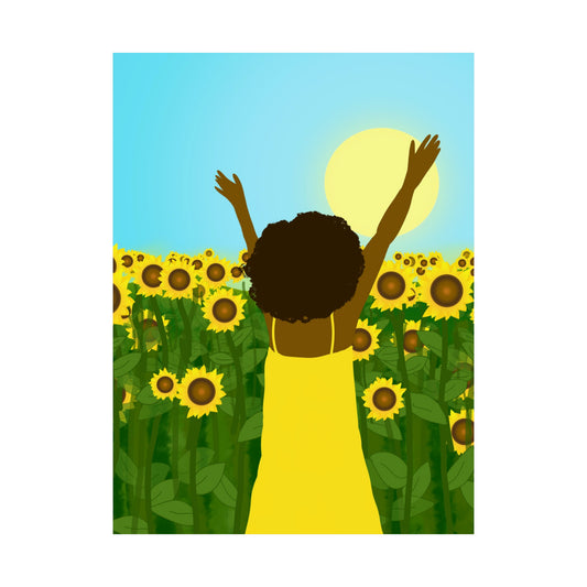 Yellow Celebration Art Print