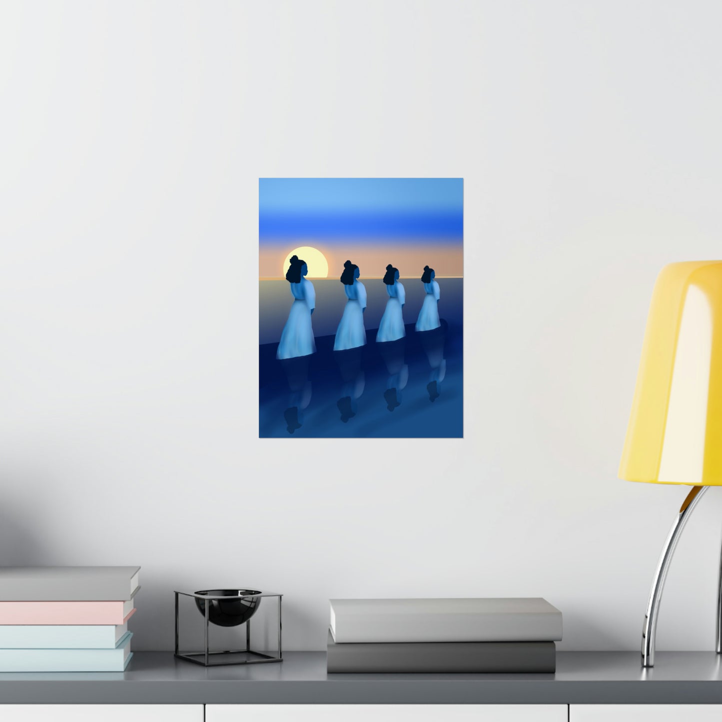 Blue Waders Art Print