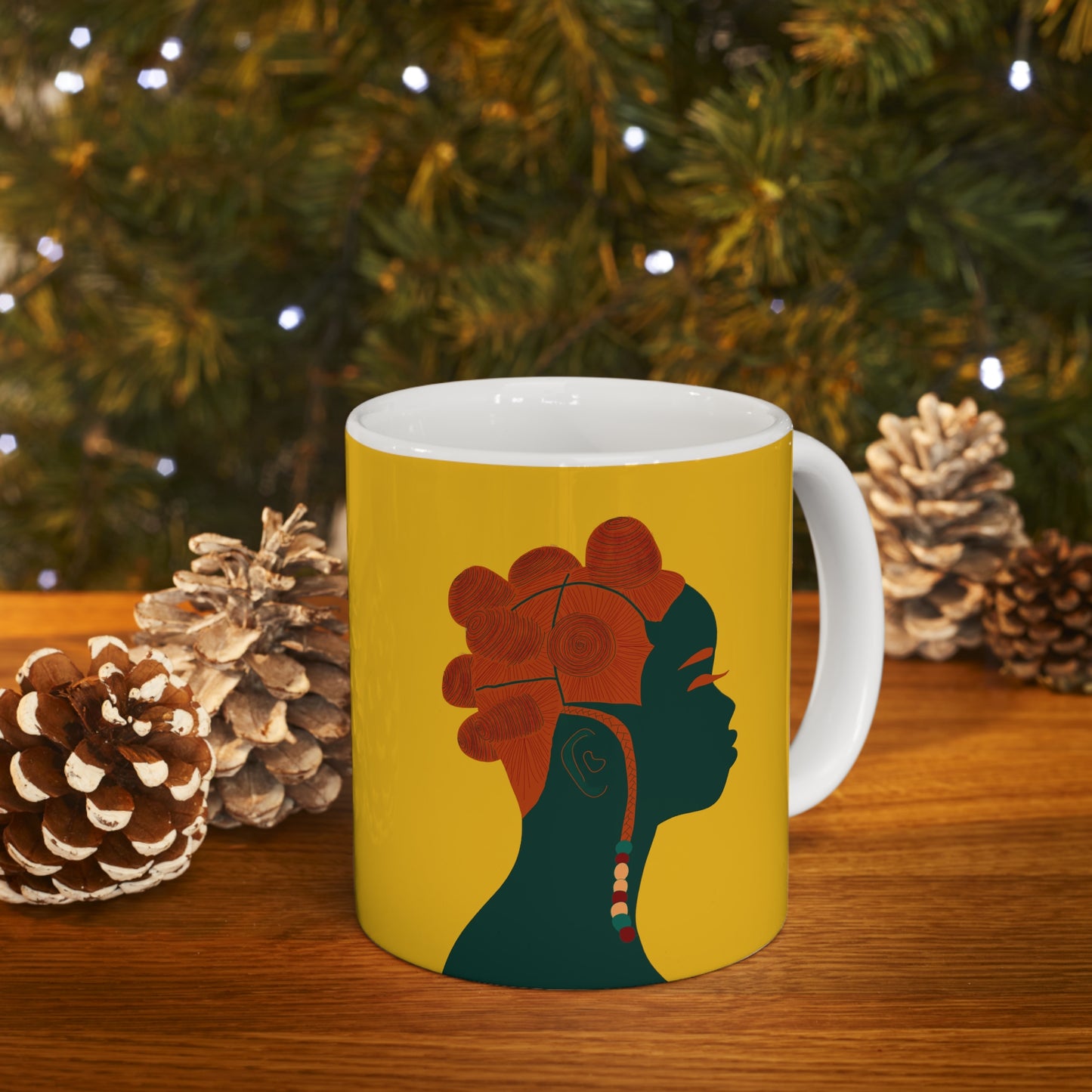 Bantu Knots Ceramic Mug (11oz)