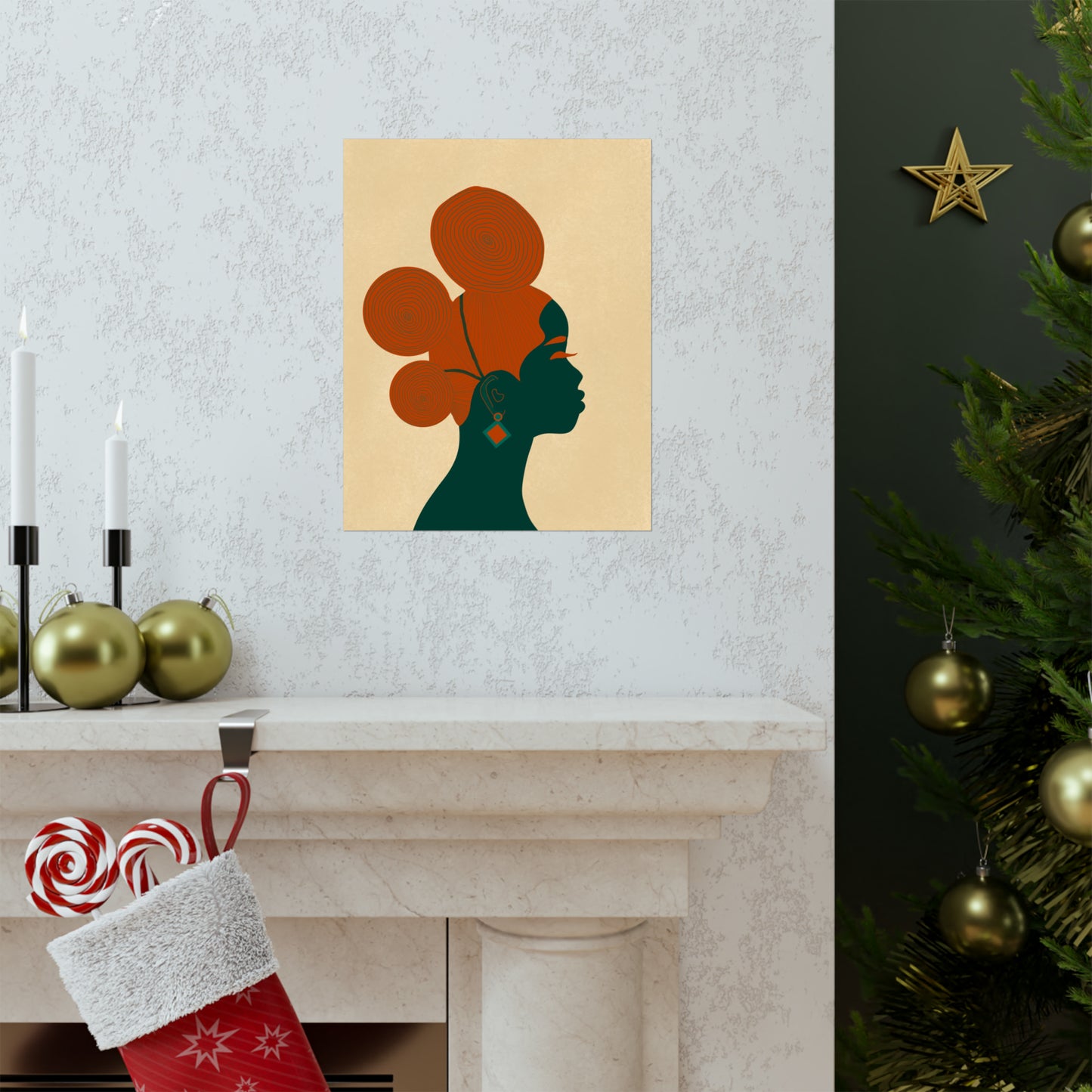 Three Buns Art Print (Don't Touch My Hair Collection)