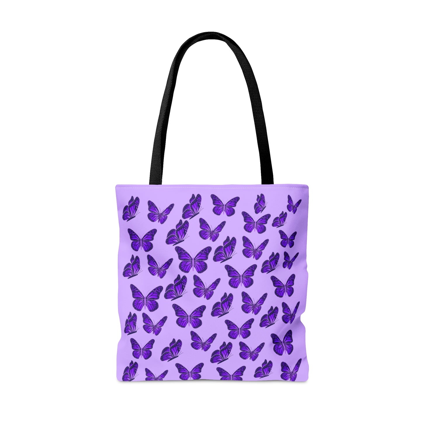 Purple Butterfly Tote Bag