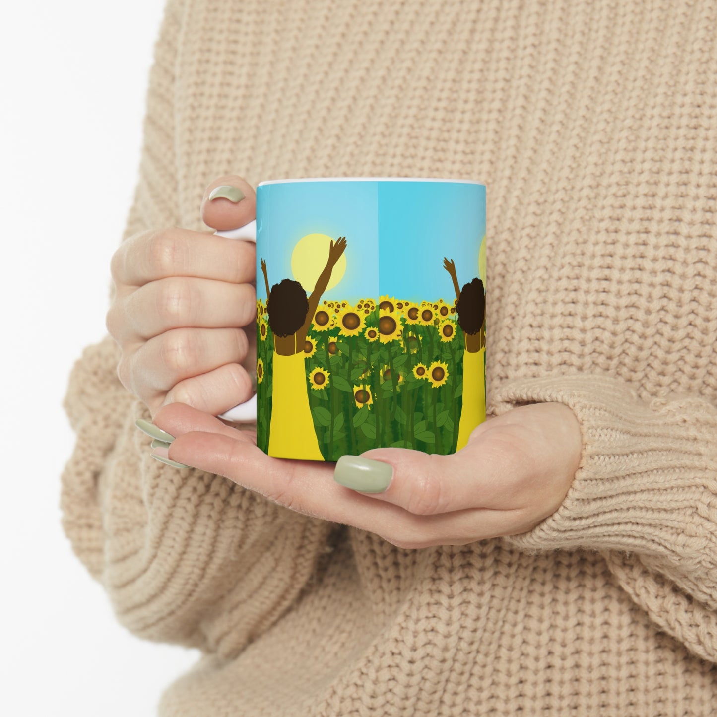 Yellow Sunshine Ceramic Mug (11oz)