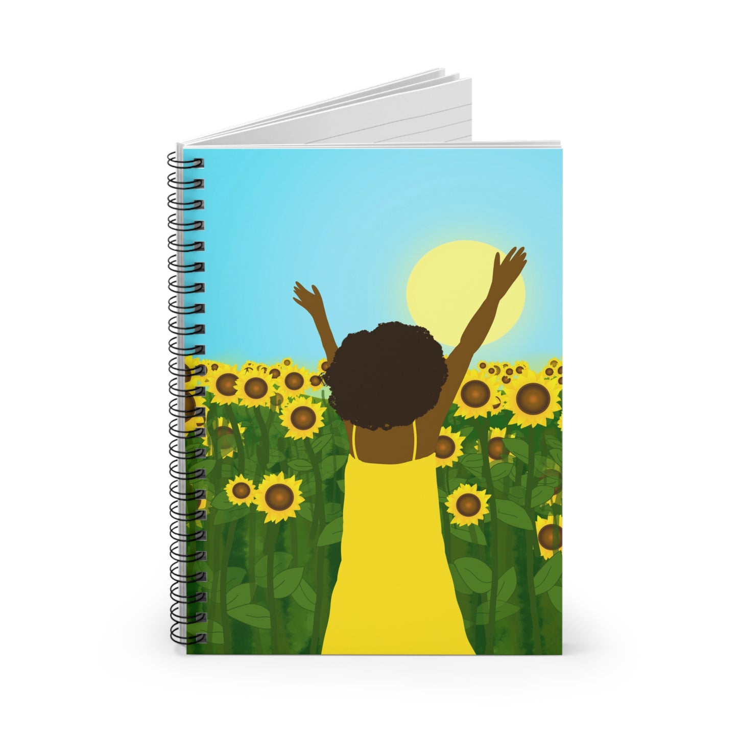 Sunflower Celebration Spiral Notebook - Ruled Line