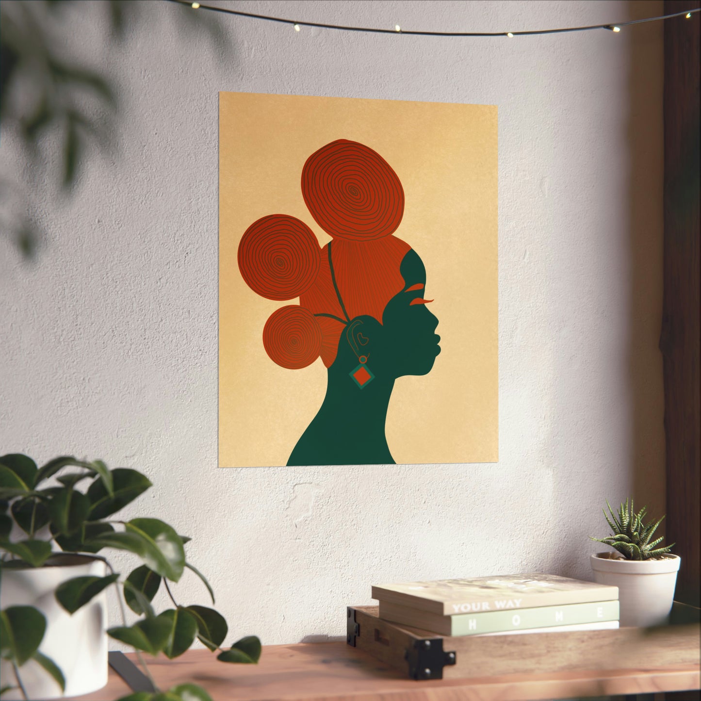 Three Buns Art Print (Don't Touch My Hair Collection)