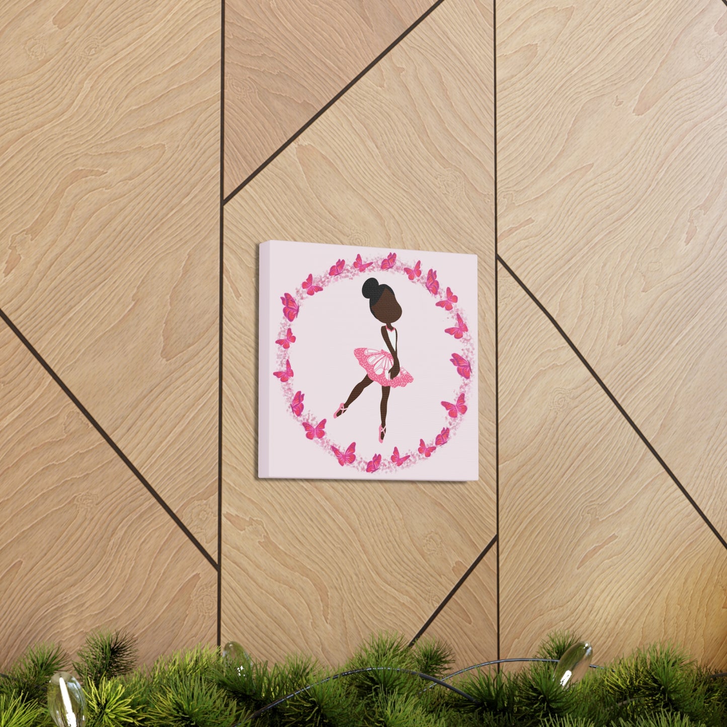 Pink Fairy Ballerina Canvas Art