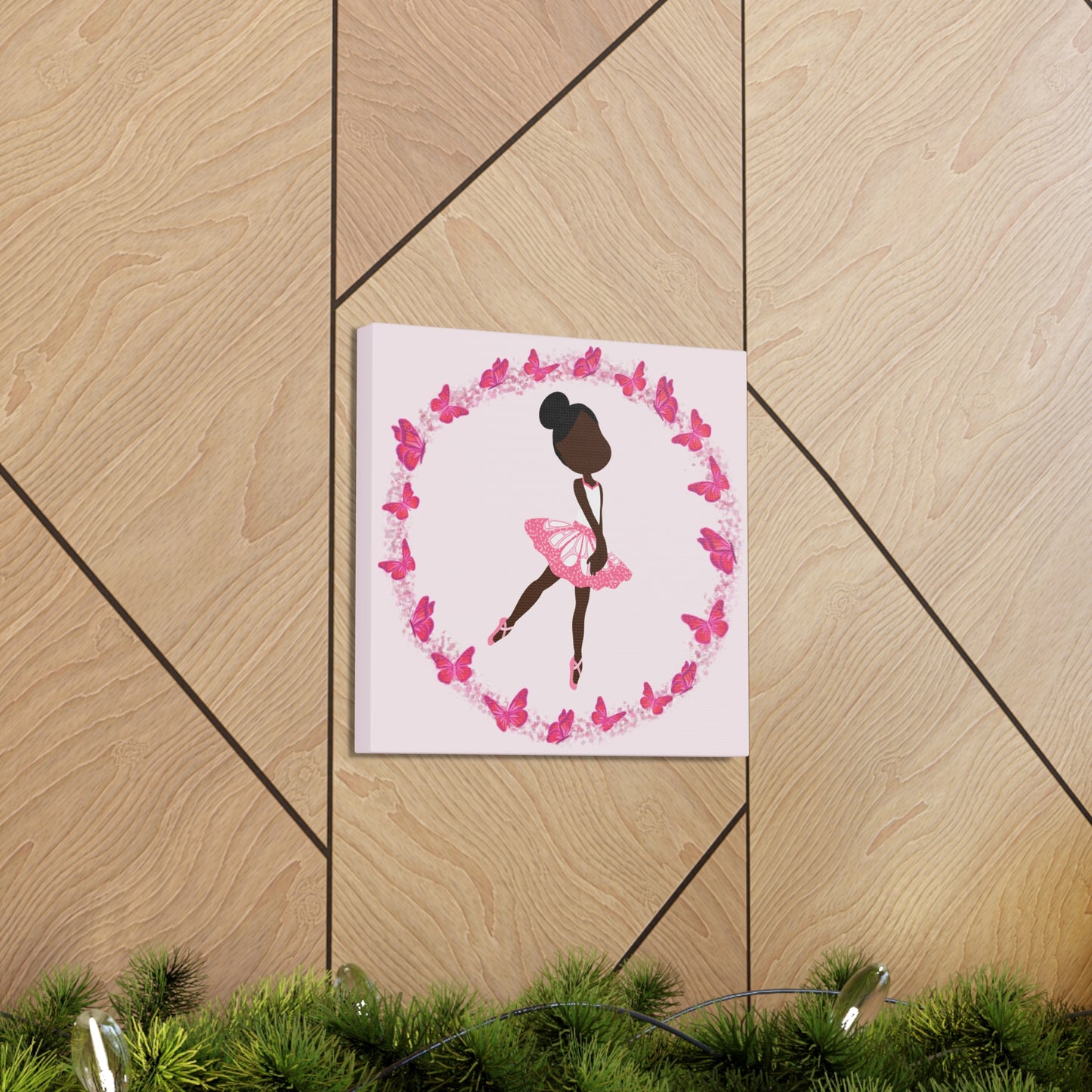 Pink Fairy Ballerina Canvas Art