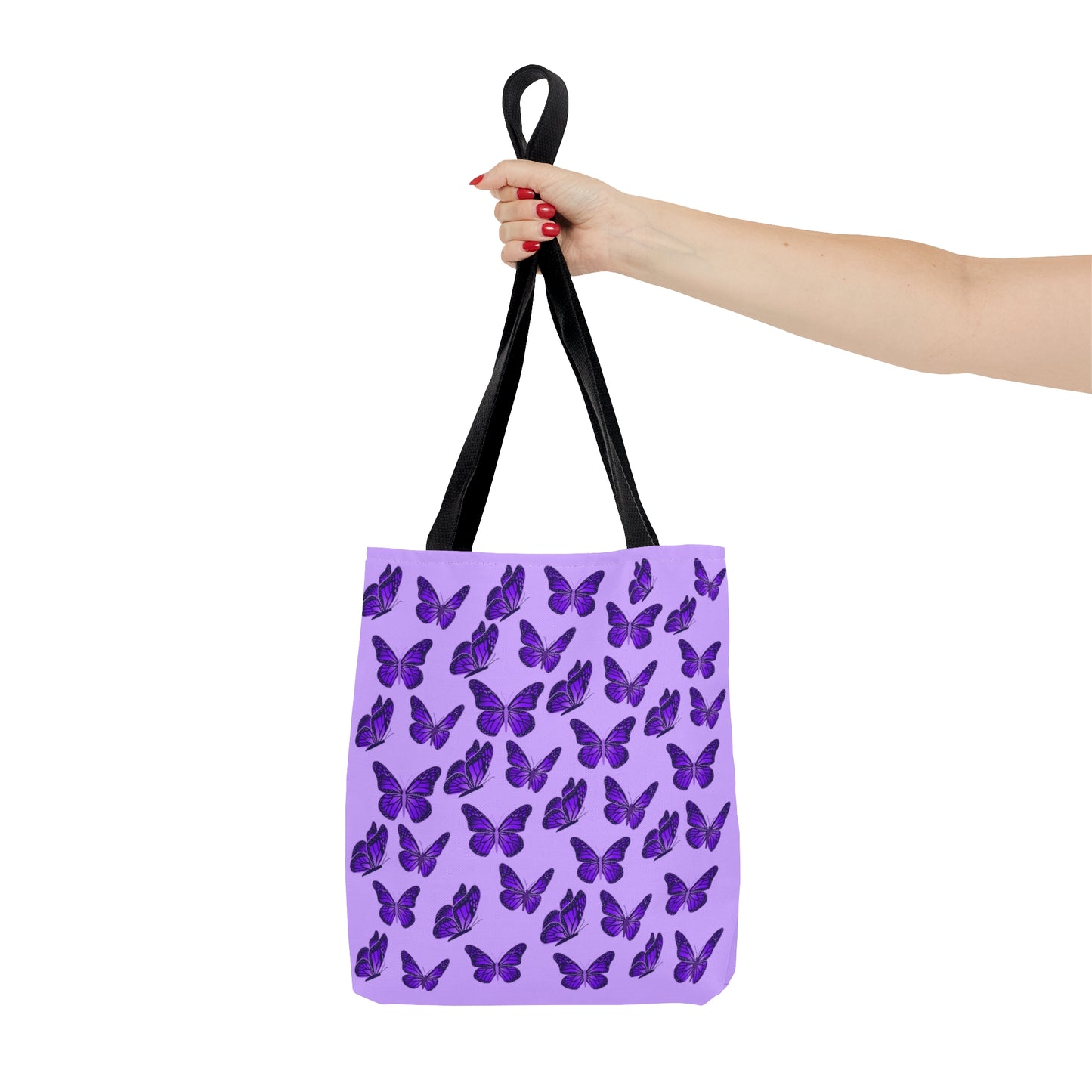 Purple Butterfly Tote Bag
