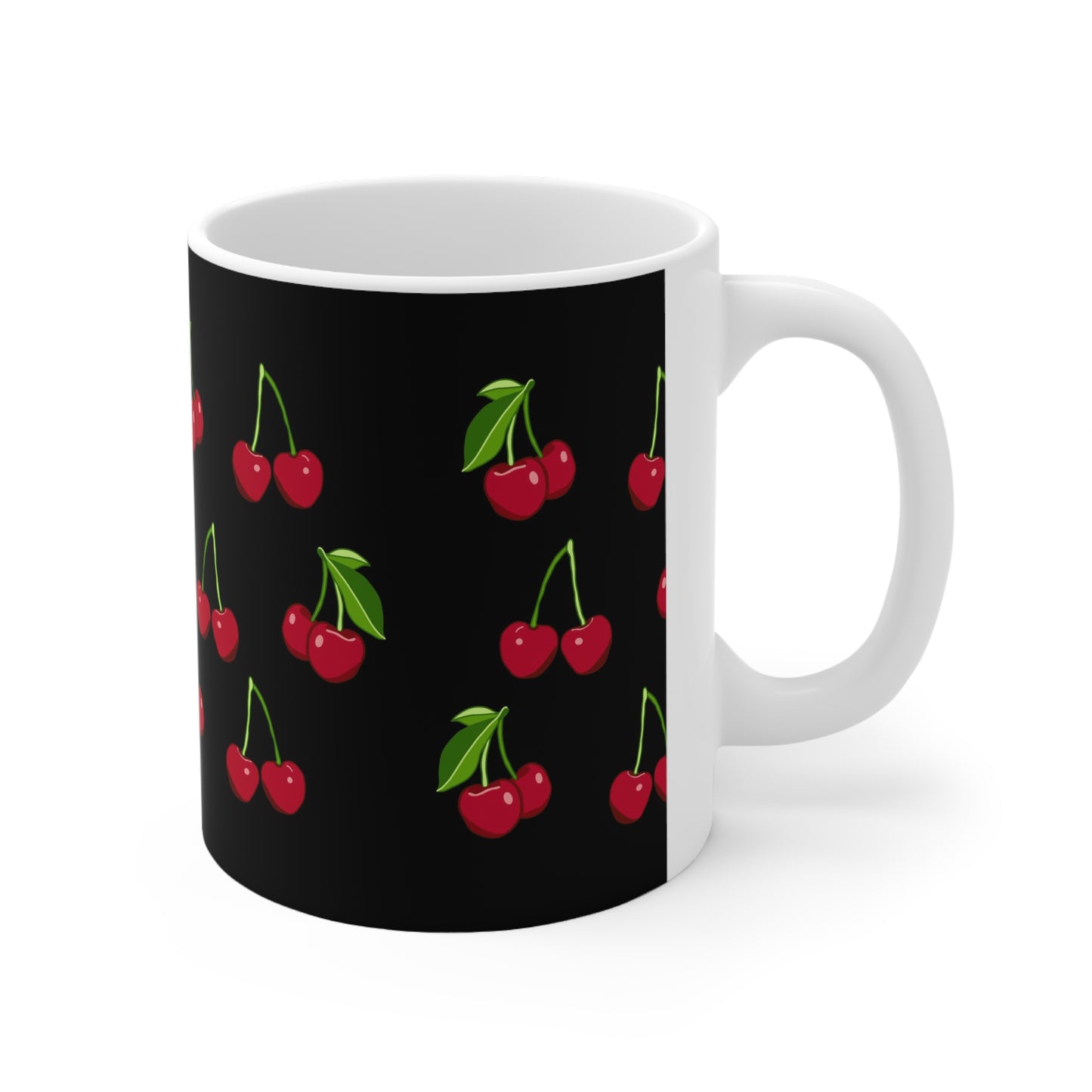 Black Cherry Ceramic Mug (11oz)