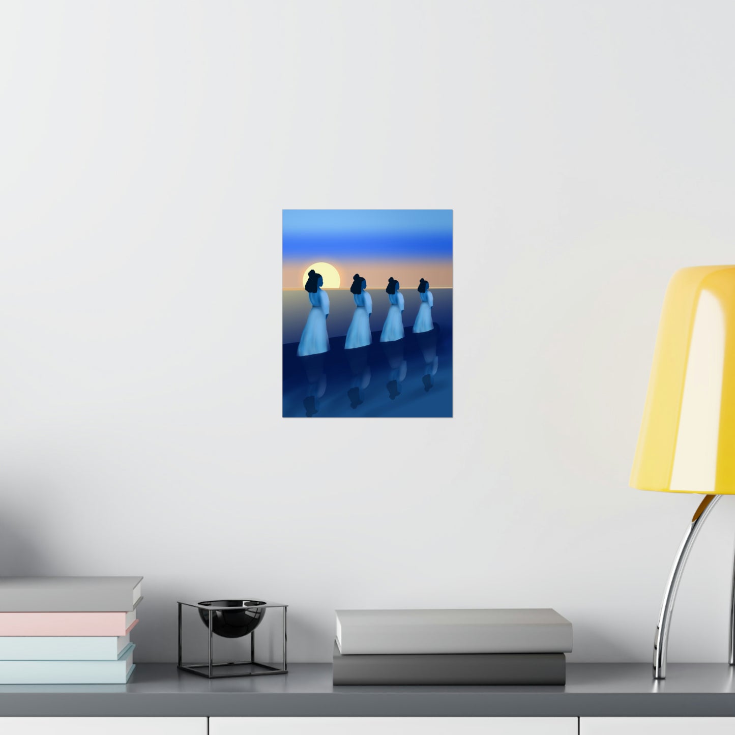 Blue Waders Art Print