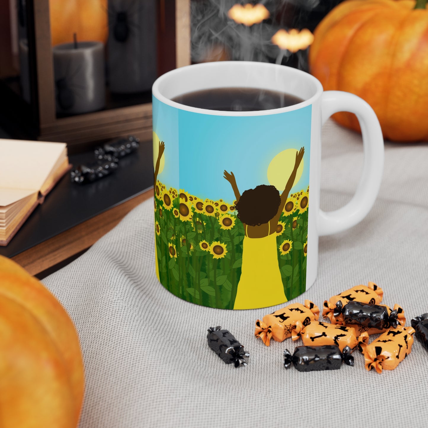 Yellow Sunshine Ceramic Mug (11oz)