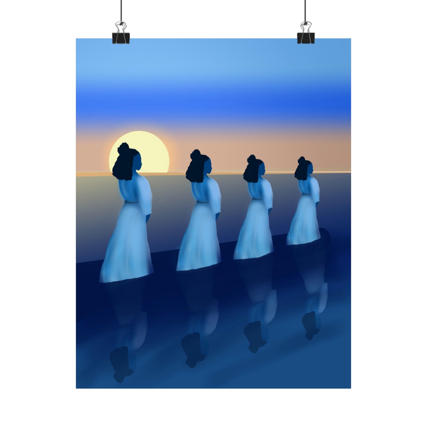 Blue Waders Art Print