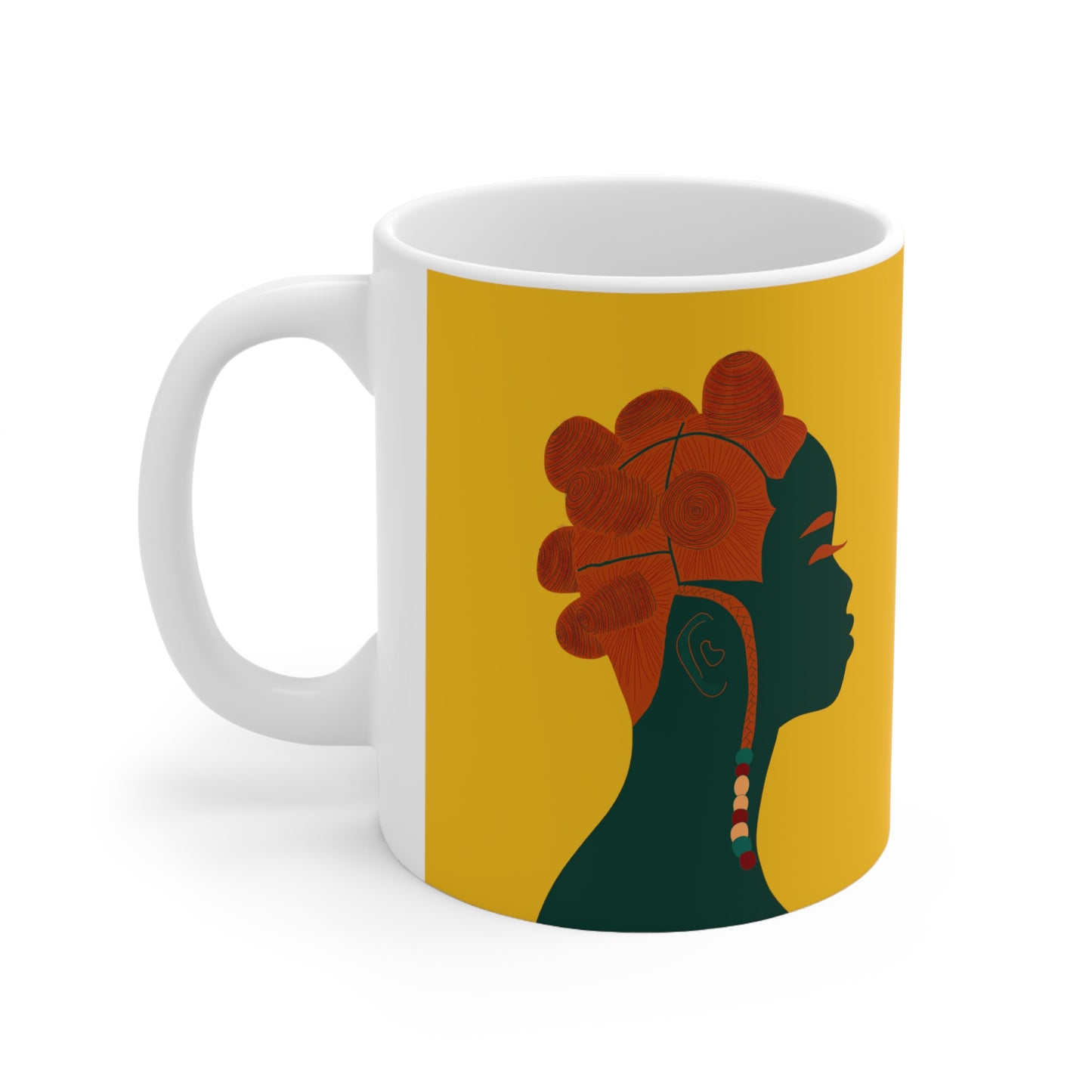 Bantu Knots Ceramic Mug (11oz)