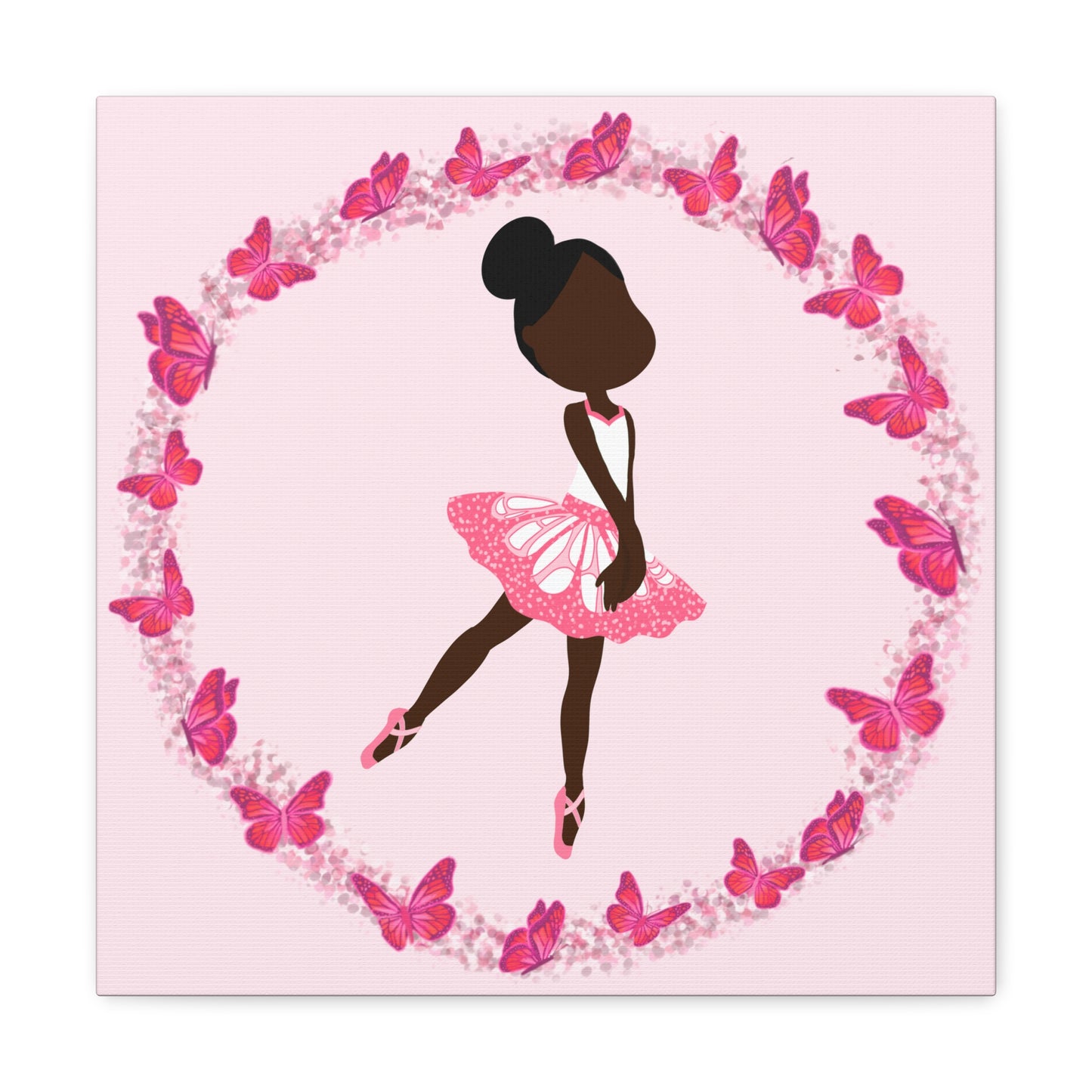 Pink Fairy Ballerina Canvas Art