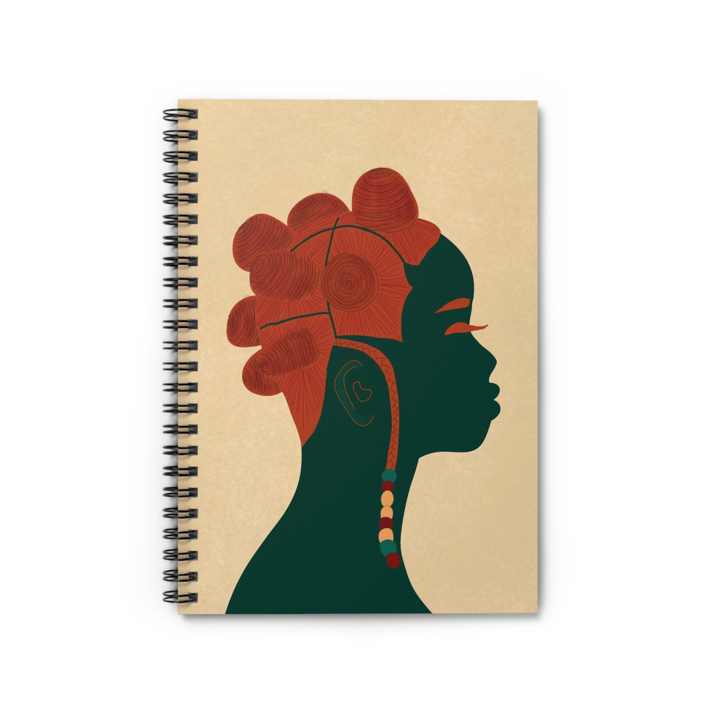 Bantu Knots Spiral Notebook - Ruled Line "Don't Touch My Hair Collection"