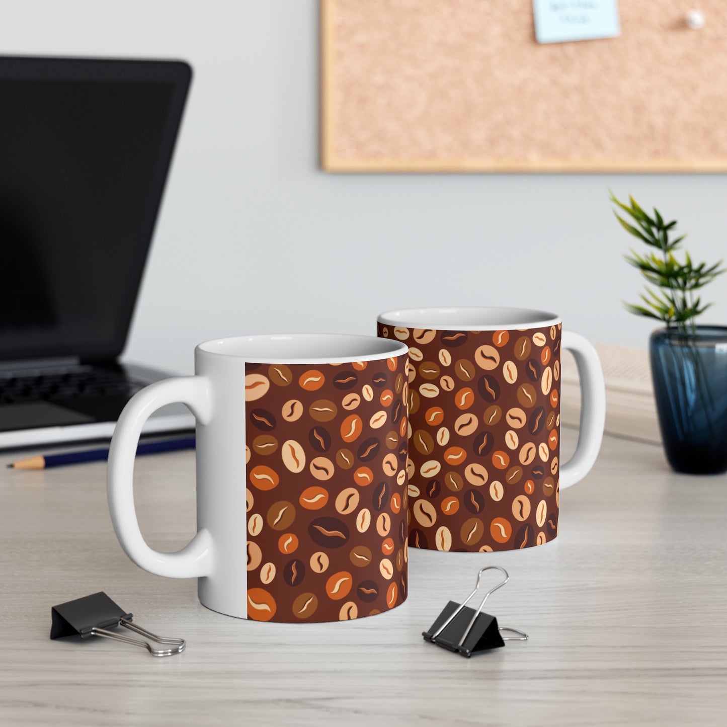 Coffee Bean Ceramic Mug (11oz)