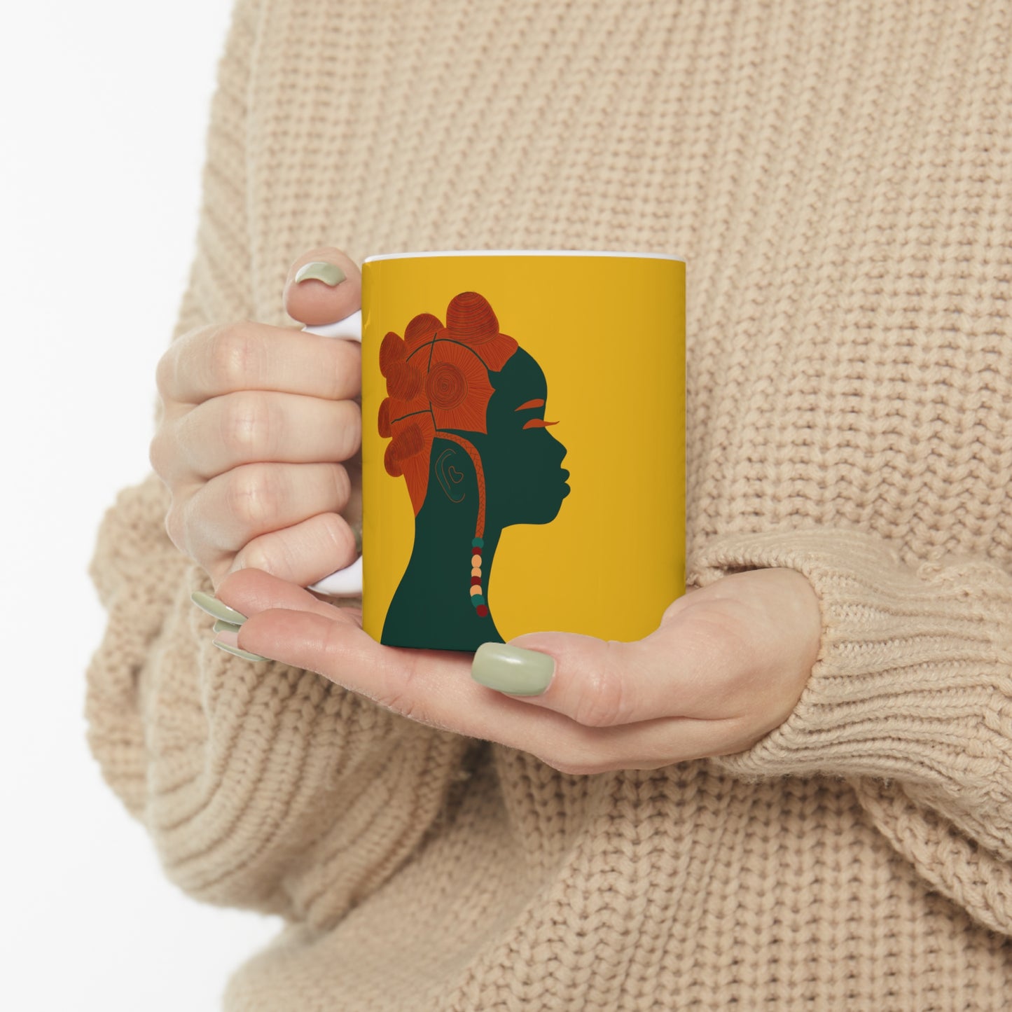 Bantu Knots Ceramic Mug (11oz)