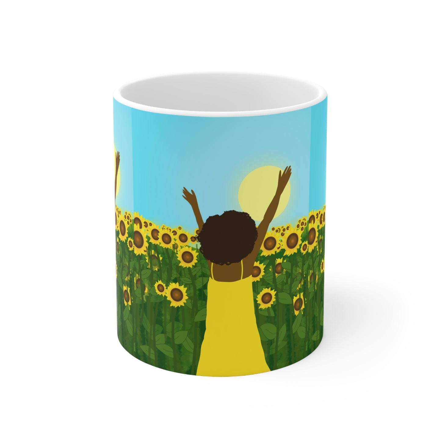 Yellow Sunshine Ceramic Mug (11oz)