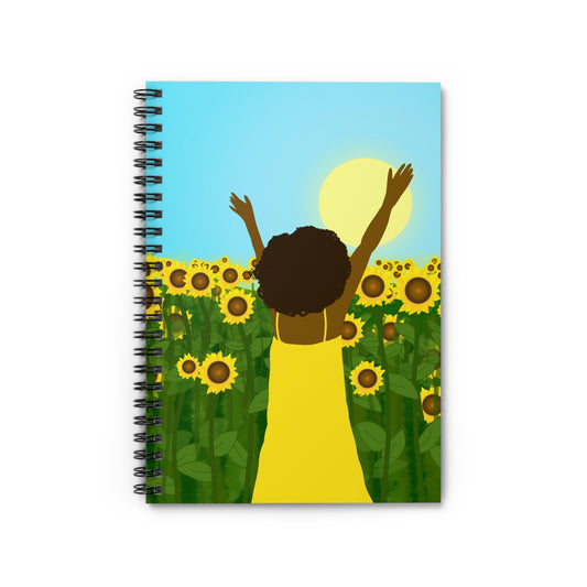 Sunflower Celebration Spiral Notebook - Ruled Line
