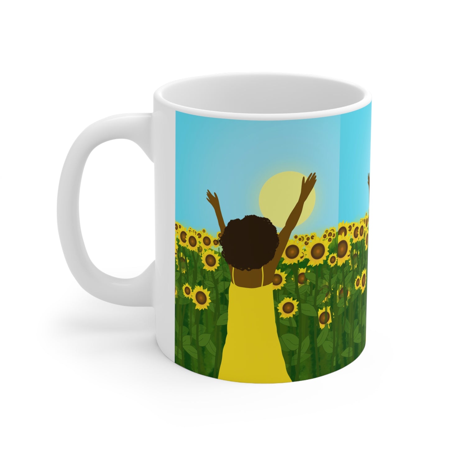 Yellow Sunshine Ceramic Mug (11oz)