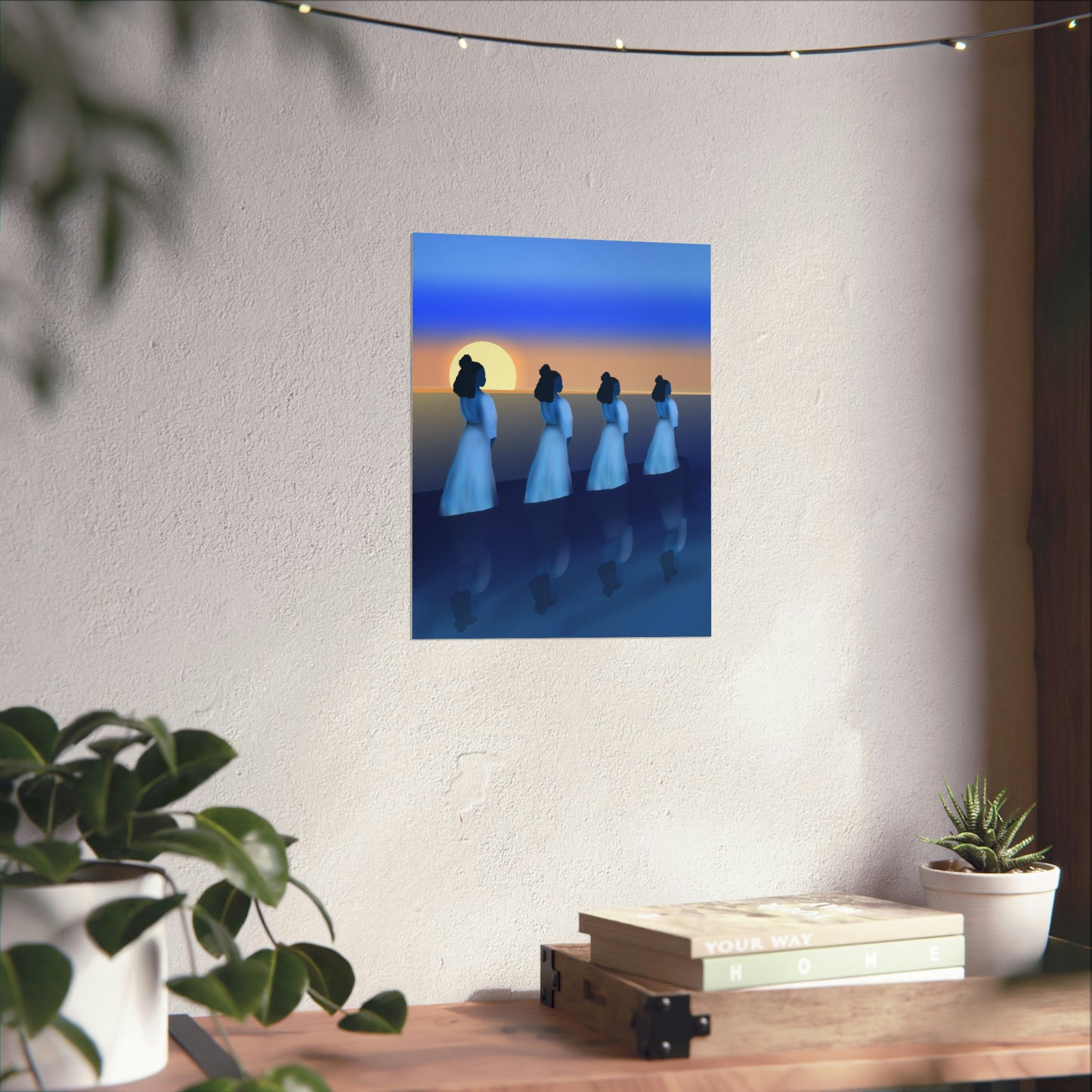 Blue Waders Art Print