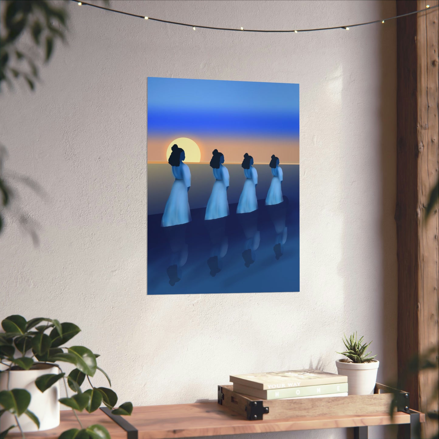 Blue Waders Art Print