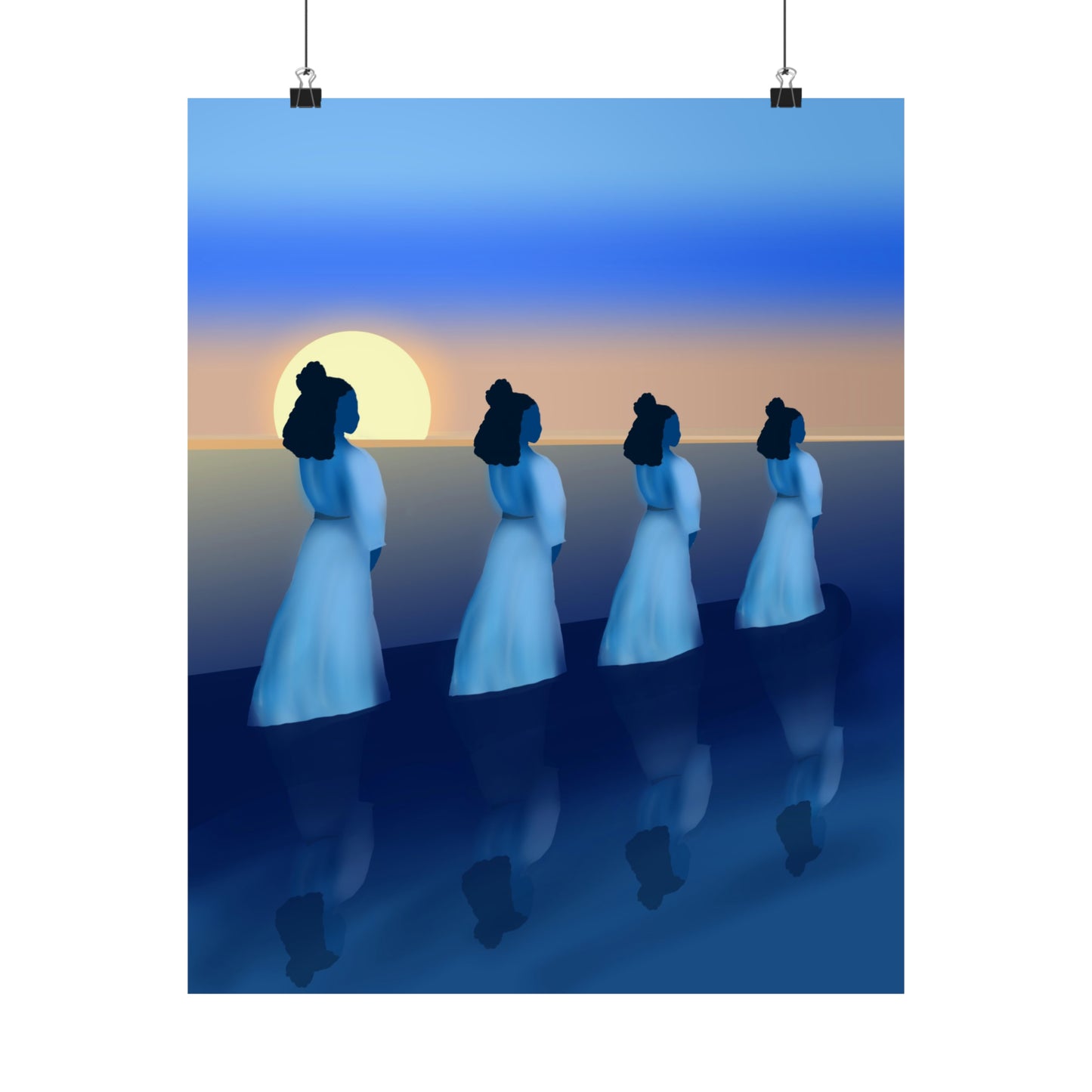 Blue Waders Art Print