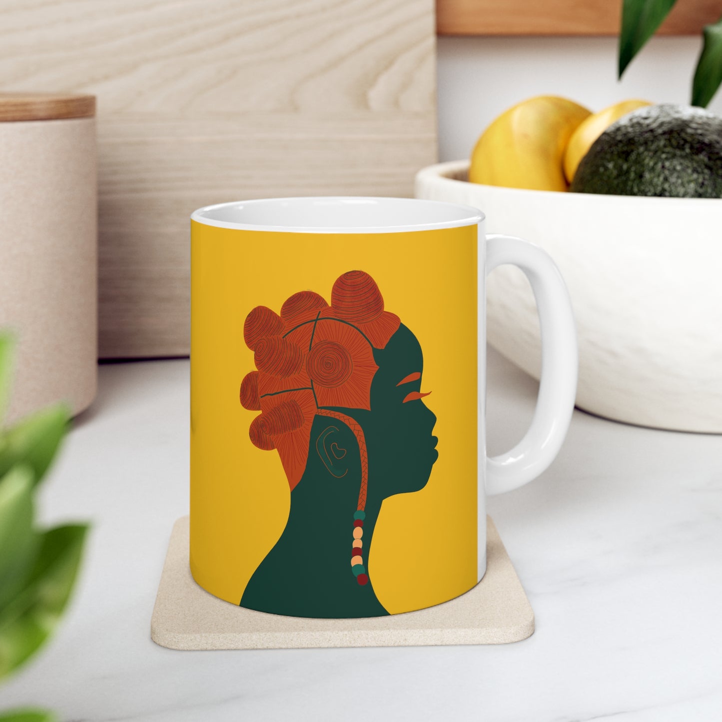 Bantu Knots Ceramic Mug (11oz)