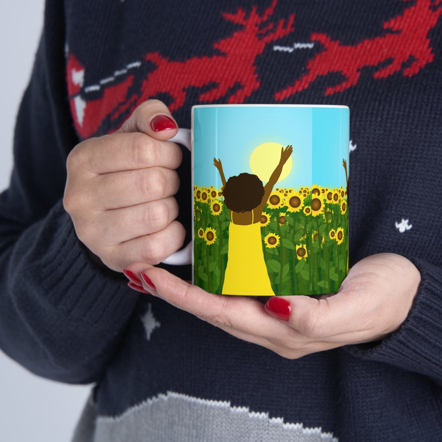 Yellow Sunshine Ceramic Mug (11oz)