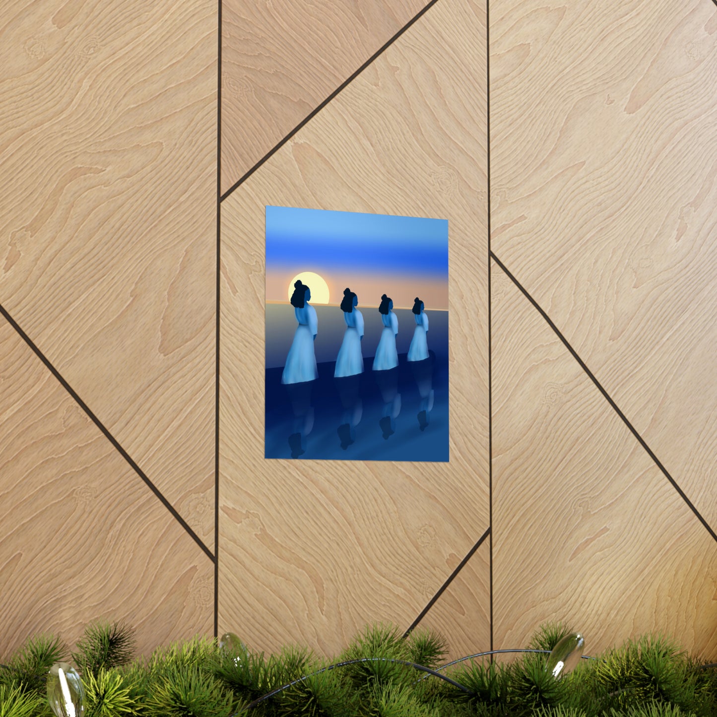 Blue Waders Art Print