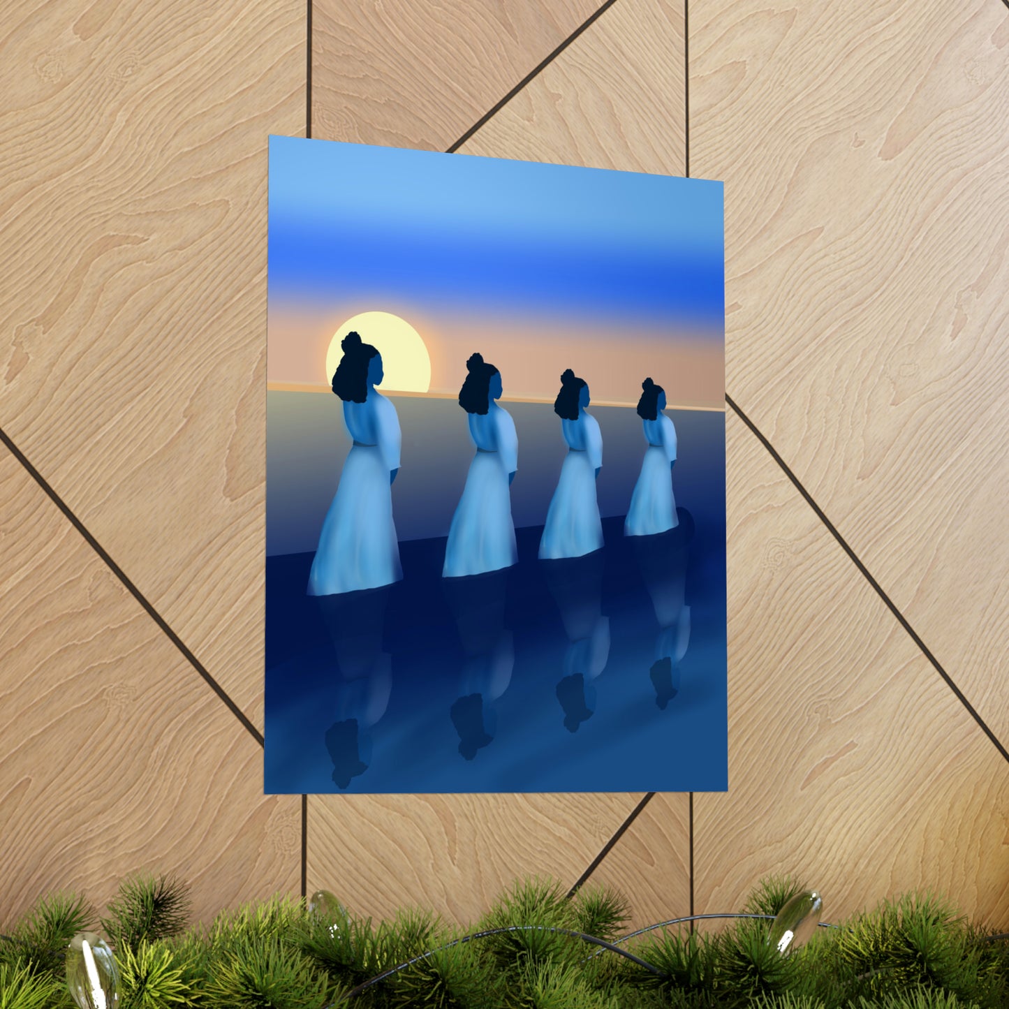 Blue Waders Art Print