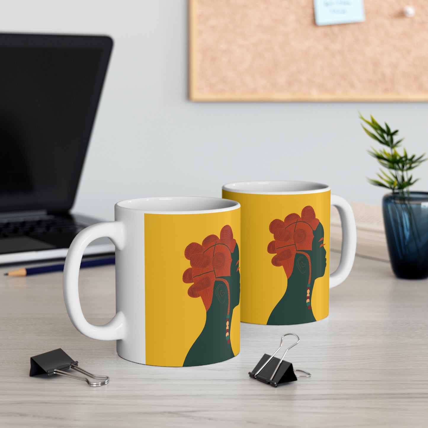 Bantu Knots Ceramic Mug (11oz)