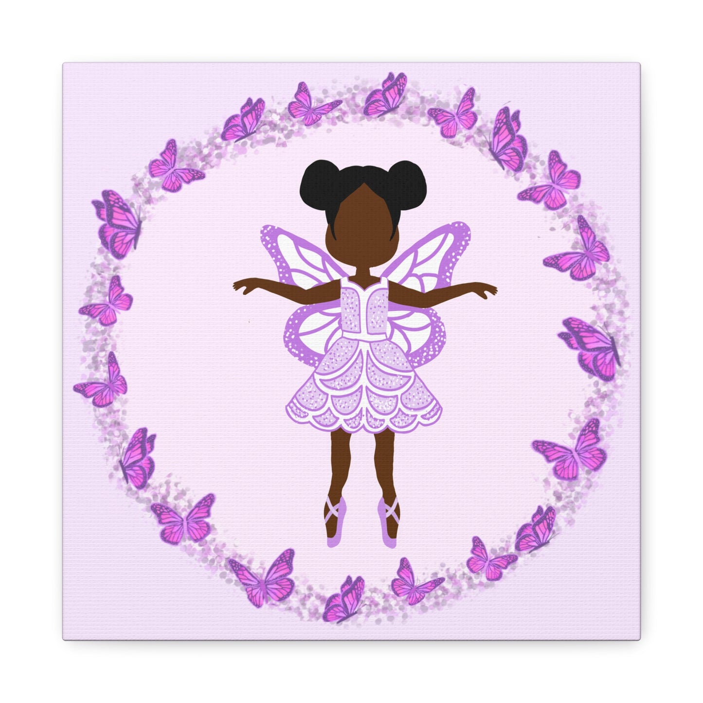 Purple Fairy Ballerina Canvas Art