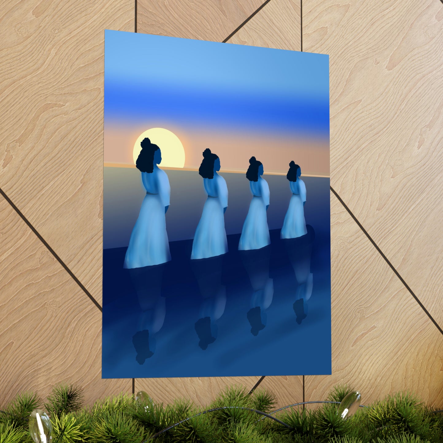 Blue Waders Art Print