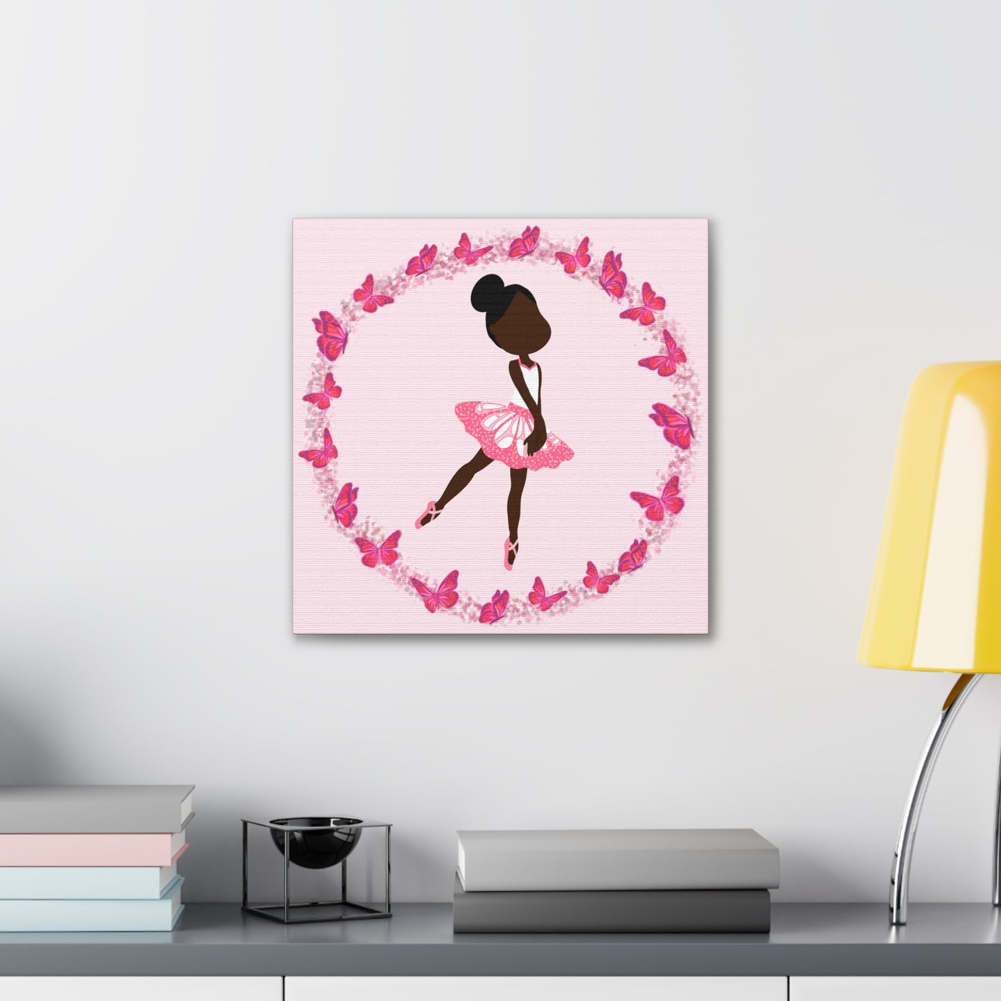 Pink Fairy Ballerina Canvas Art