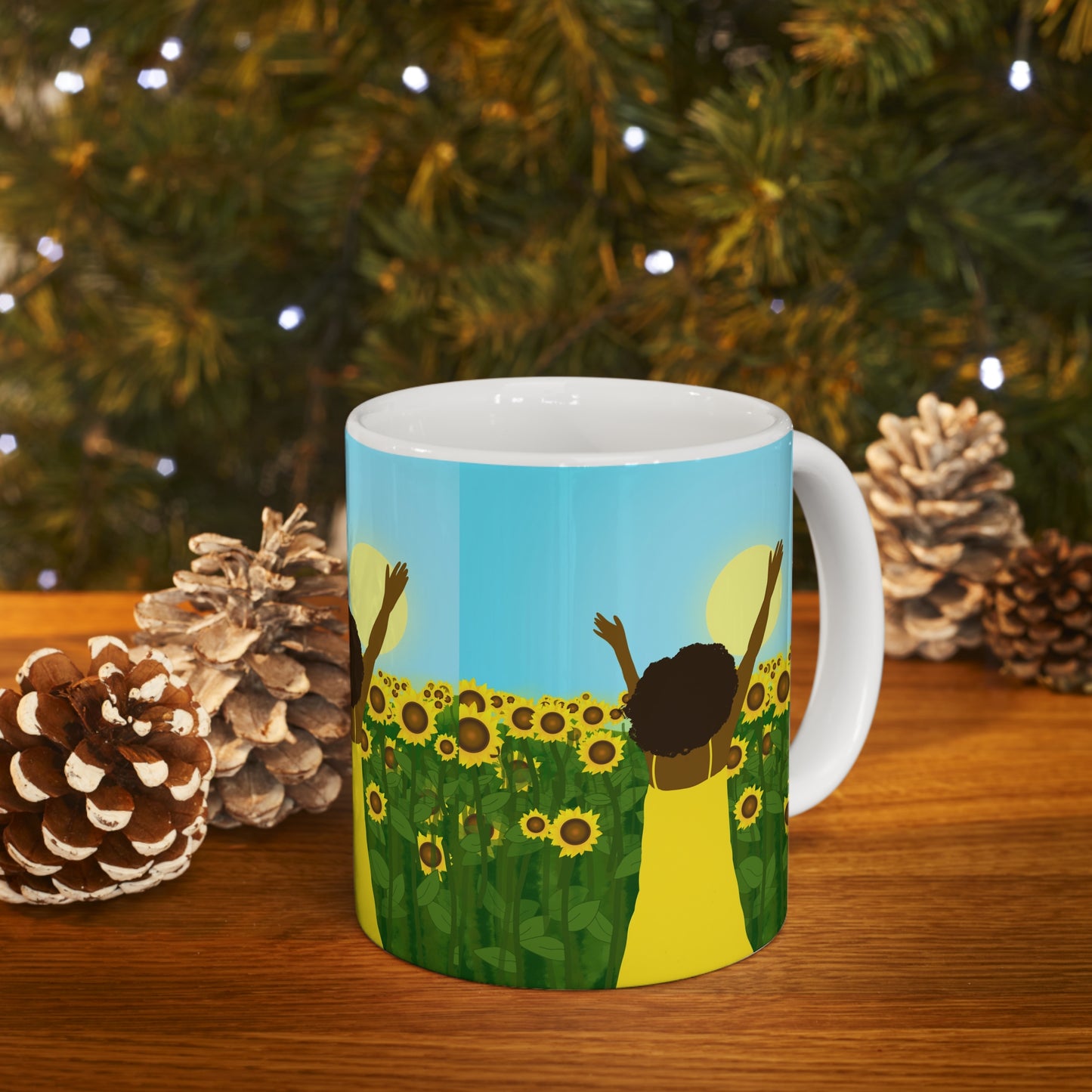 Yellow Sunshine Ceramic Mug (11oz)