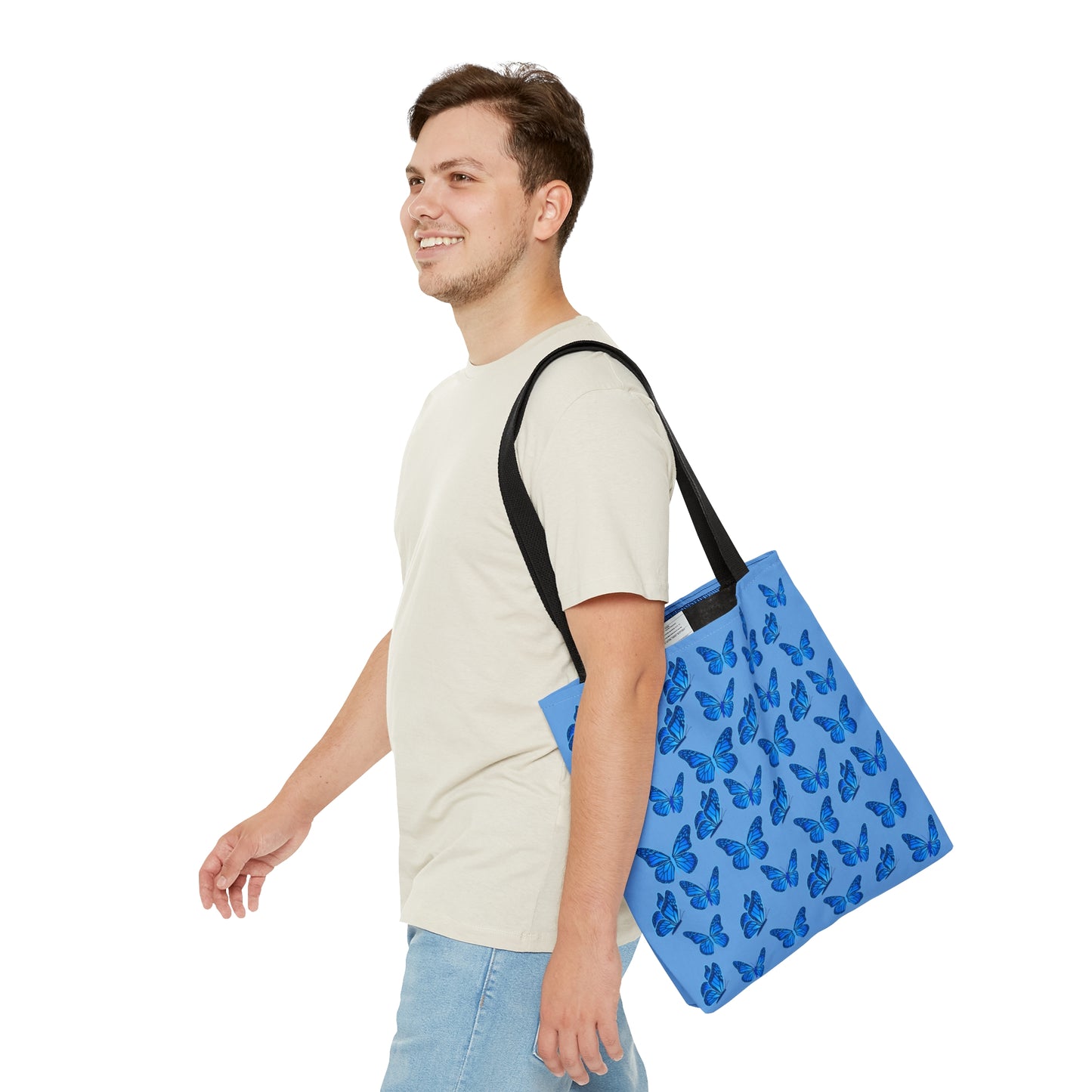 Blue Butterfly Tote Bag