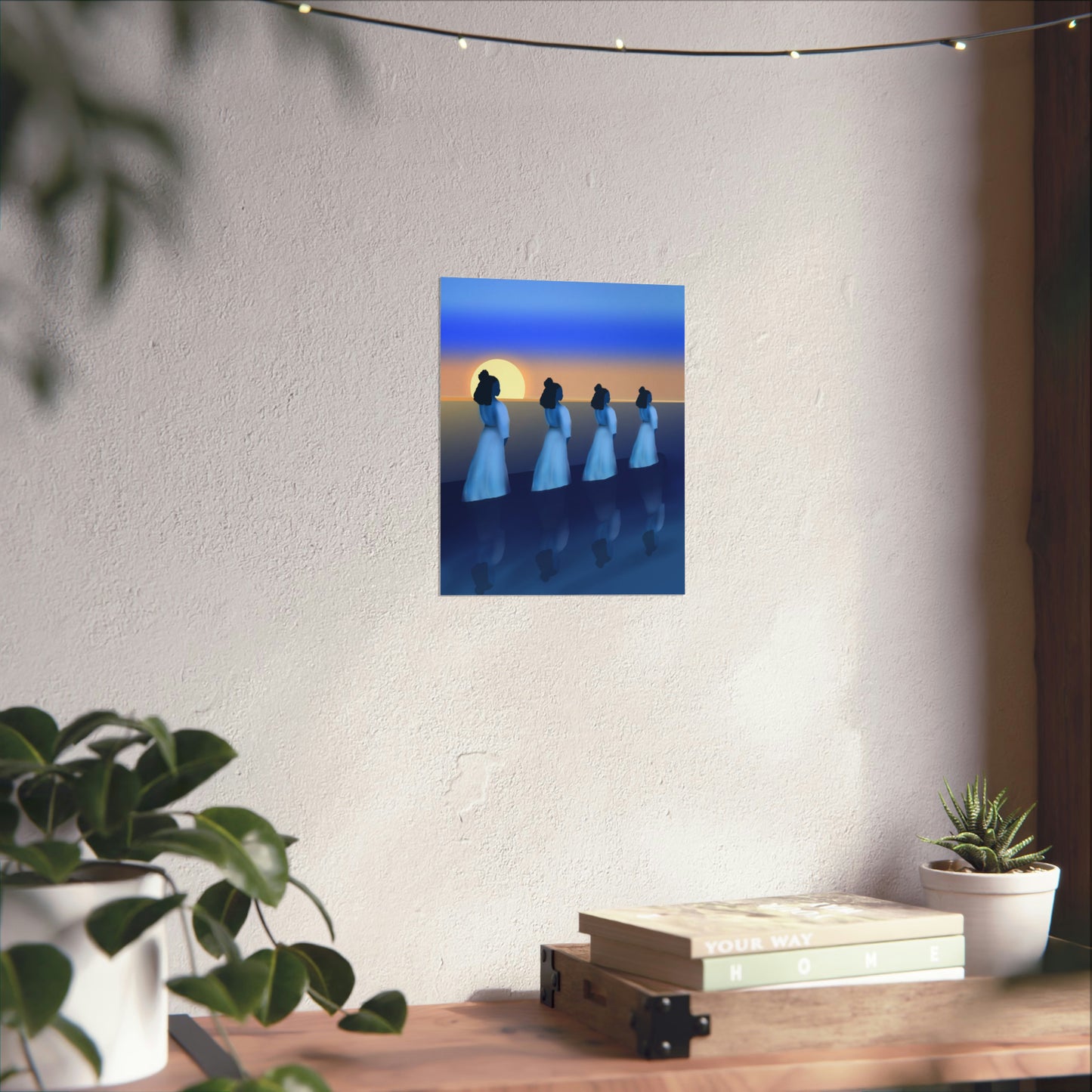 Blue Waders Art Print