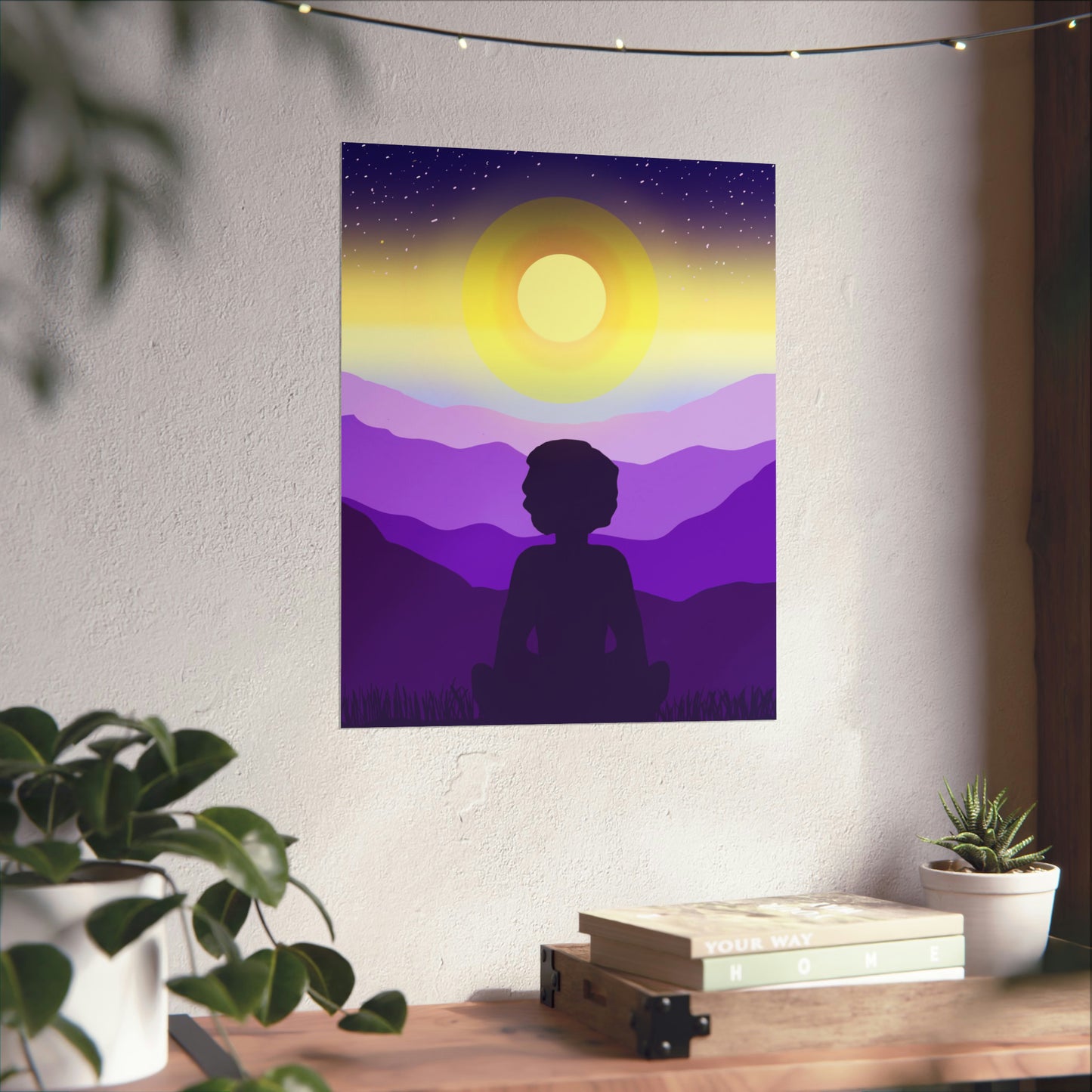 Purple Meditation Art Print